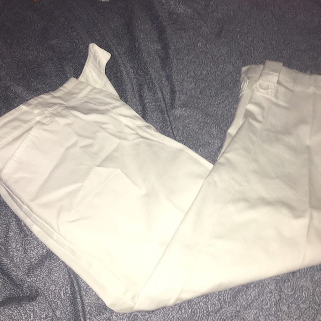 Talbots Button Cuff Crop Pants